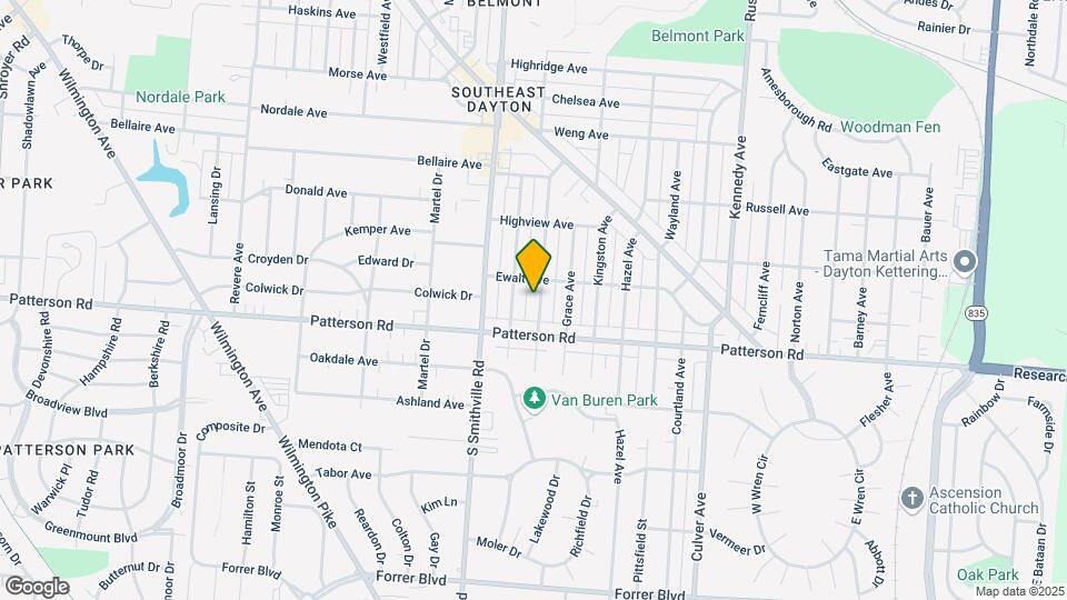 2925 Dwight Ave Map and Location Details