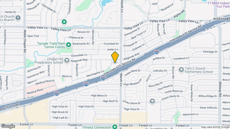 12607 Gaslite Cir Map and Location Details