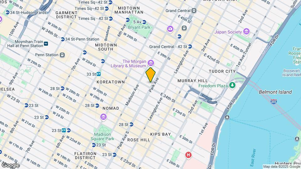 Ten Park Avenue Mapa y Detalles de la Ubicación