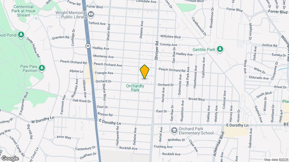 419 Orchard Dr, Unit 1 Map and Location Details