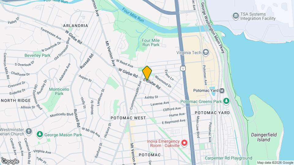 7 E Glebe Rd, Unit C Map and Location Details