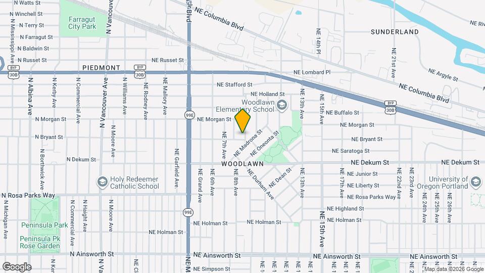 7007 NE 8th Ave Map and Location Details