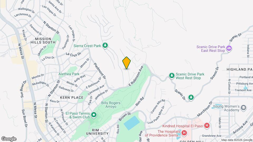 215 Canyon Terrace Dr Map and Location Details