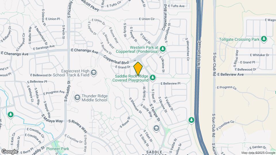 22262 E Bellewood Pl Map and Location Details