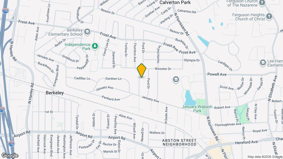 544 Thurston Ave Map and Location Details