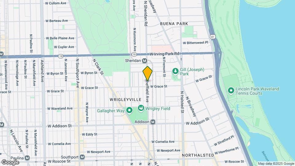 3820 N Sheffield Ave, Unit 3 Mapa y Detalles de la Ubicación
