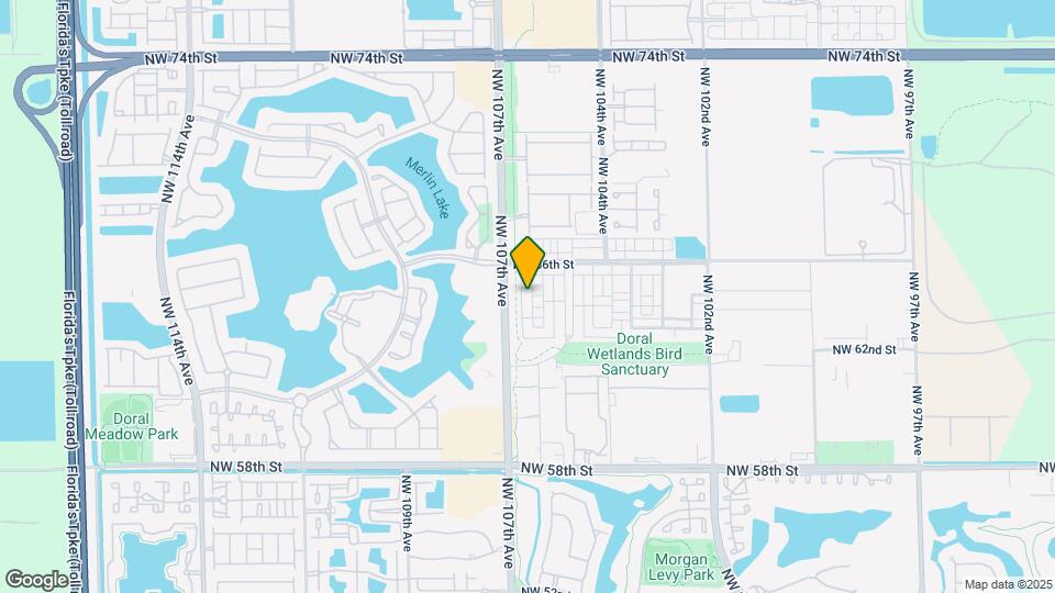 6410 NW 105th Pl Map and Location Details