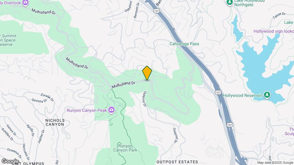 7212 Mulholland Dr Map and Location Details