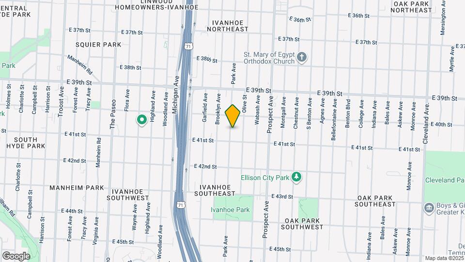 4029 Park Ave Map and Location Details