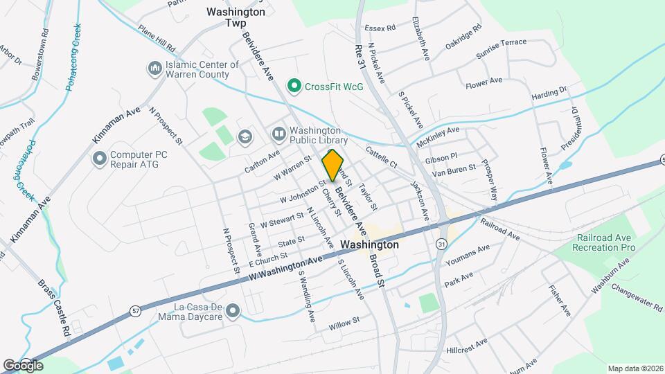 153 Belvidere Ave Map and Location Details