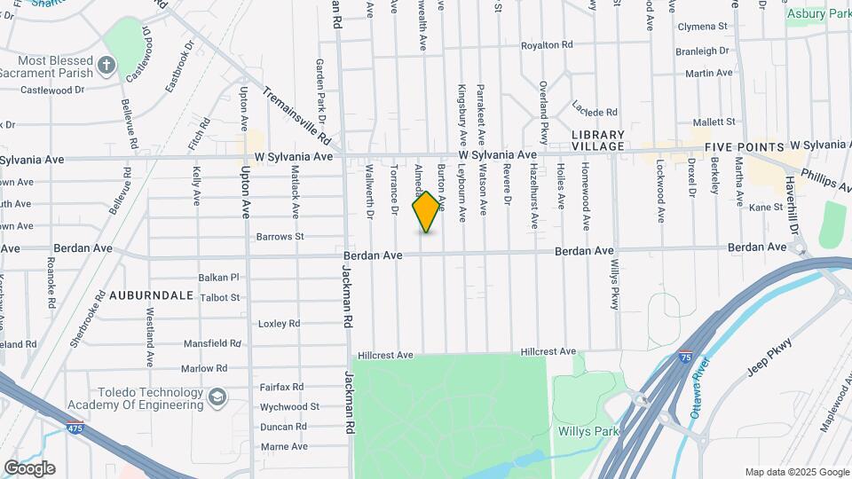 3816 Almeda Dr Map and Location Details