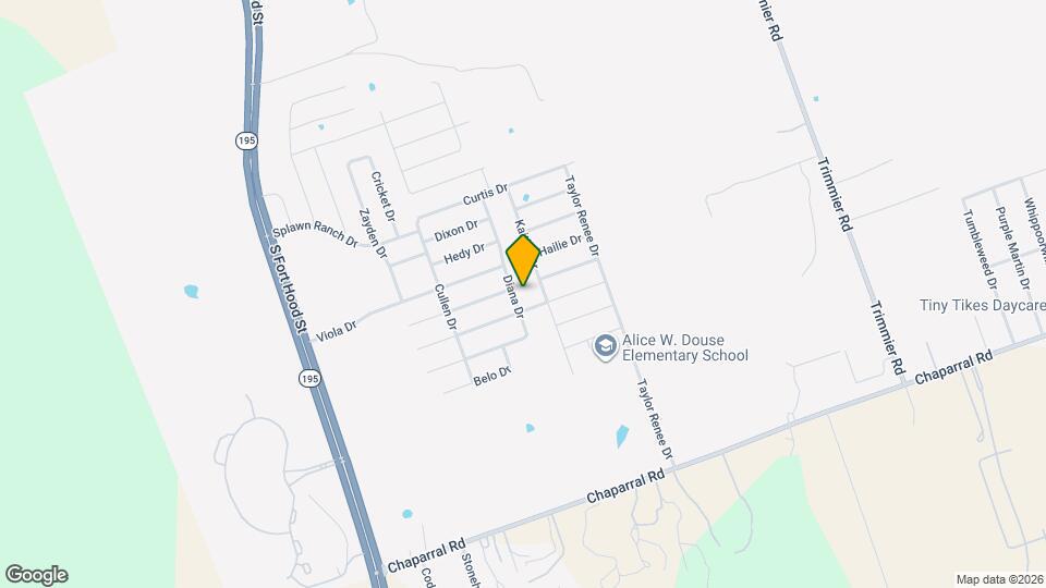 9710 Diana Dr Map and Location Details