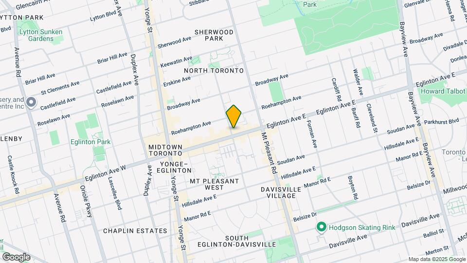 188 Eglinton Ave E Map and Location Details