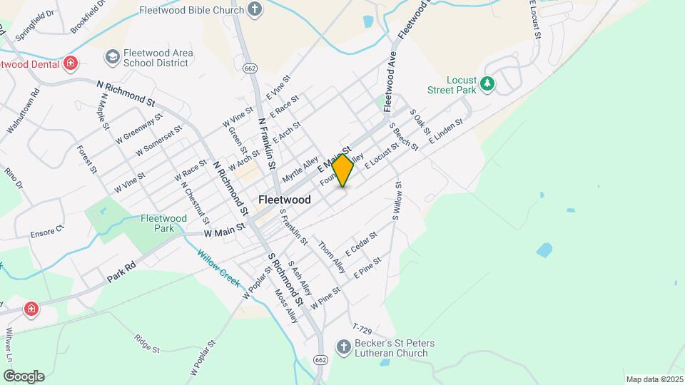 124 E Locust St Map and Location Details