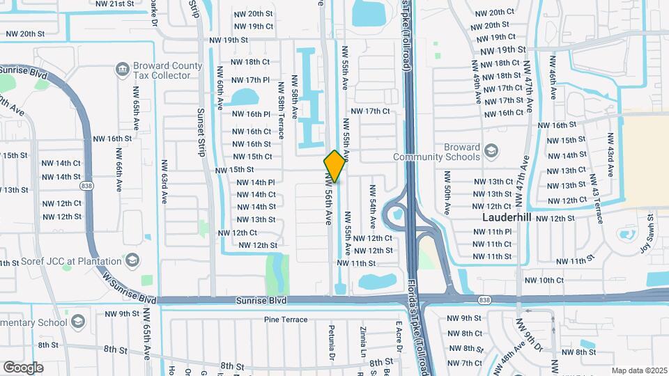 1420 NW 56th Ave Map and Location Details