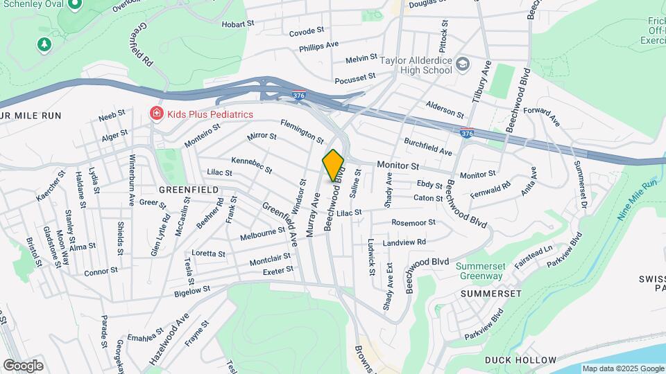 3555 Beechwood Blvd Map and Location Details