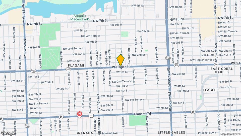 4700 W Flagler St Map and Location Details
