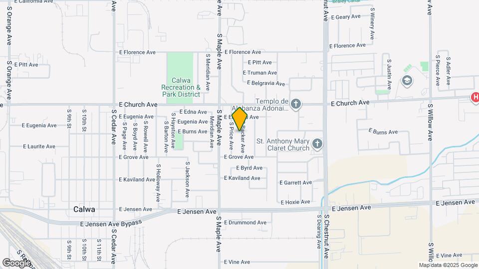 2458 S Backer Ave Map and Location Details