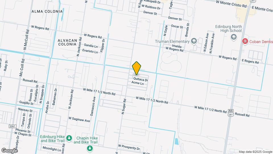 1502 Quitaca Dr-Unit -A Map and Location Details