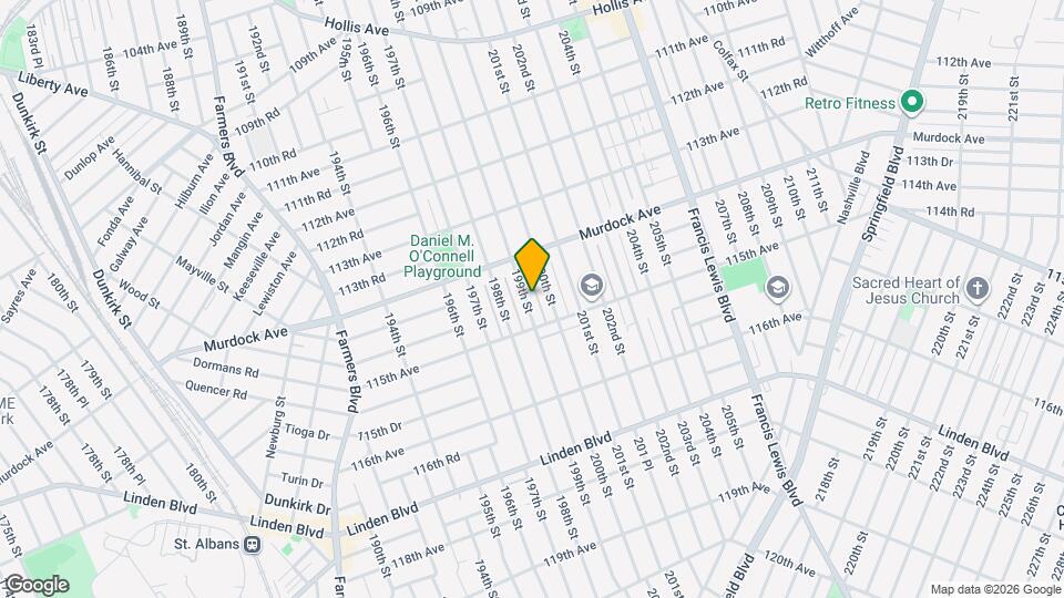 114-43 199th St Map and Location Details