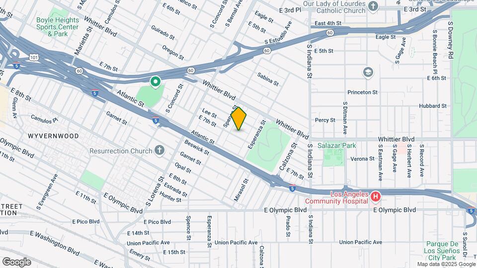 3537 E 7th St Map and Location Details