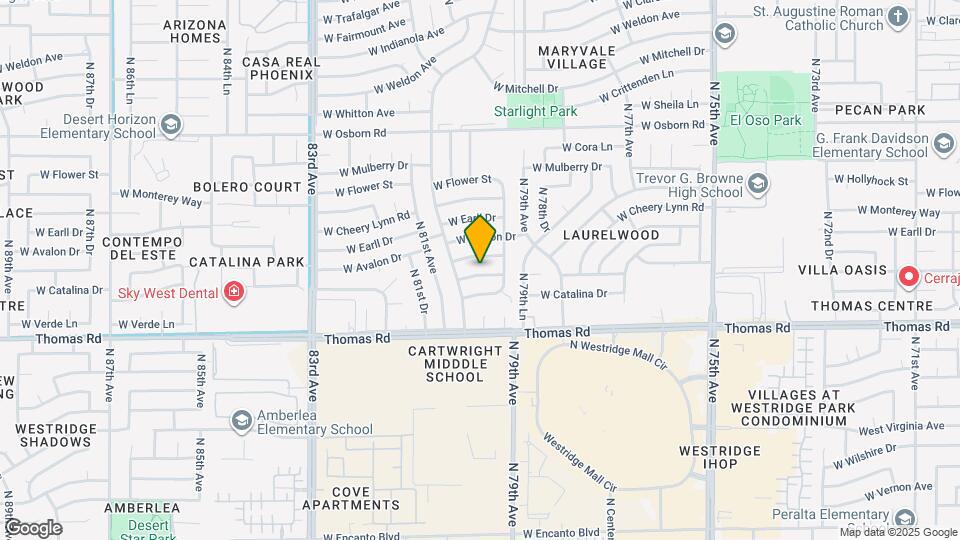 7936 W Catalina Dr Map and Location Details