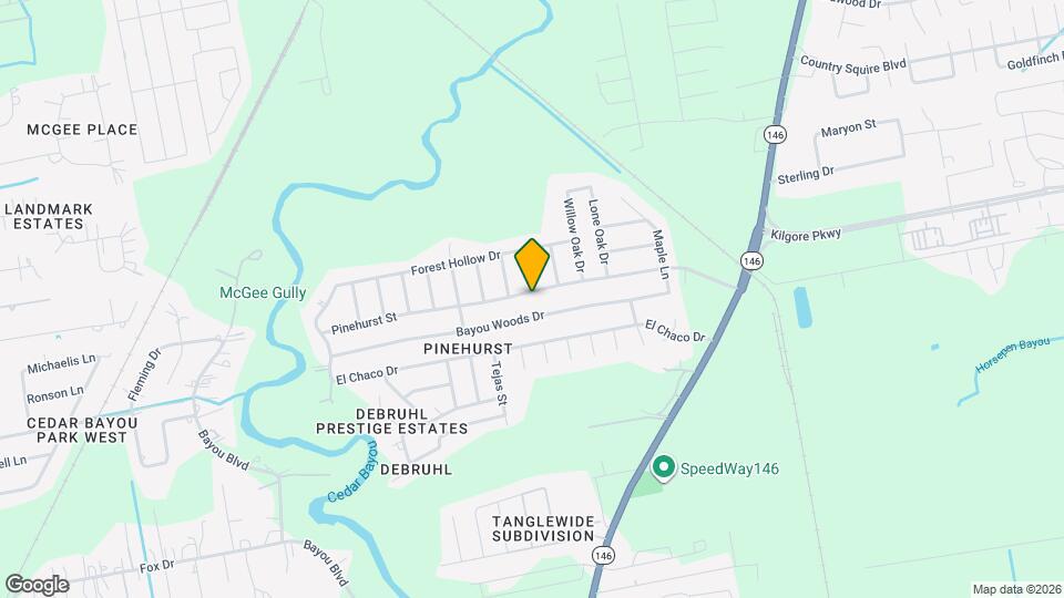 9842 Pinehurst St Map and Location Details