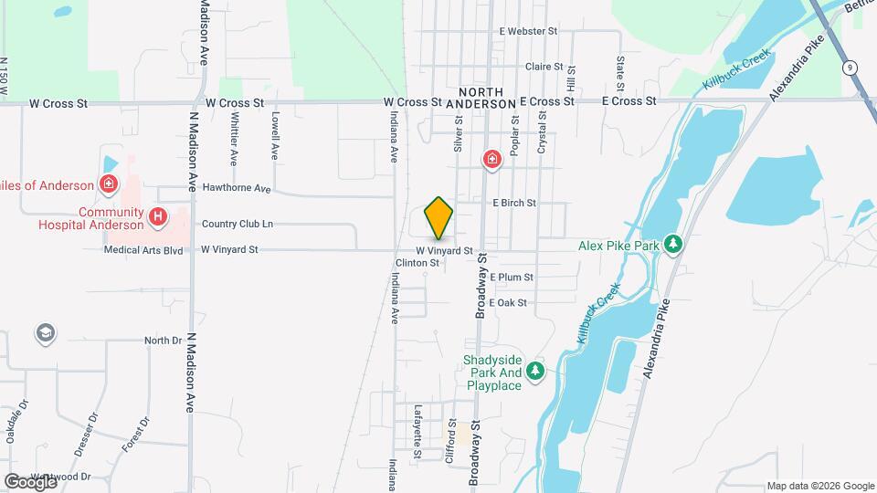 116 W Vinyard St Mapa y Detalles de la Ubicación