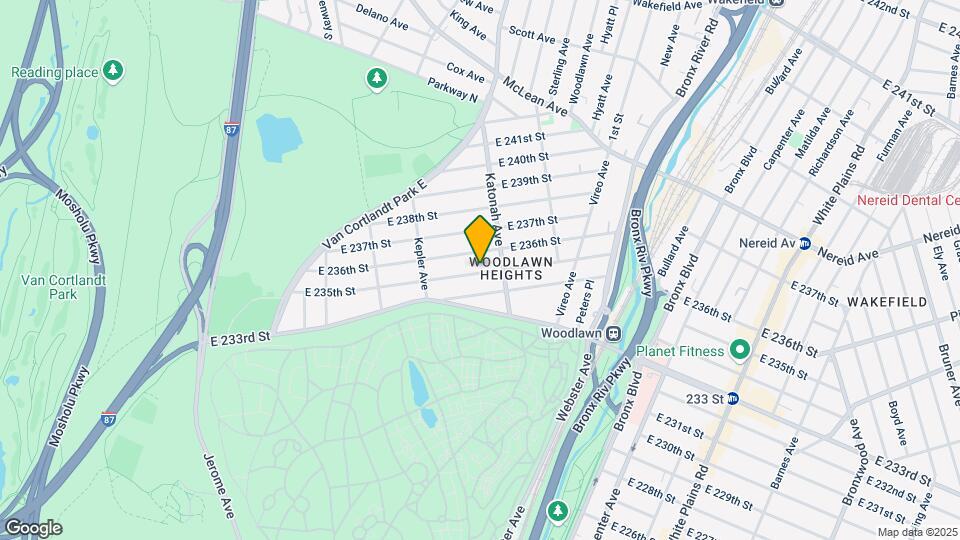 265 E 235th St Map and Location Details