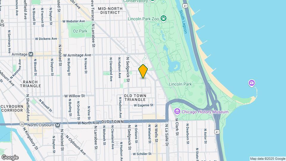 1824 N Lincoln Park W Map and Location Details