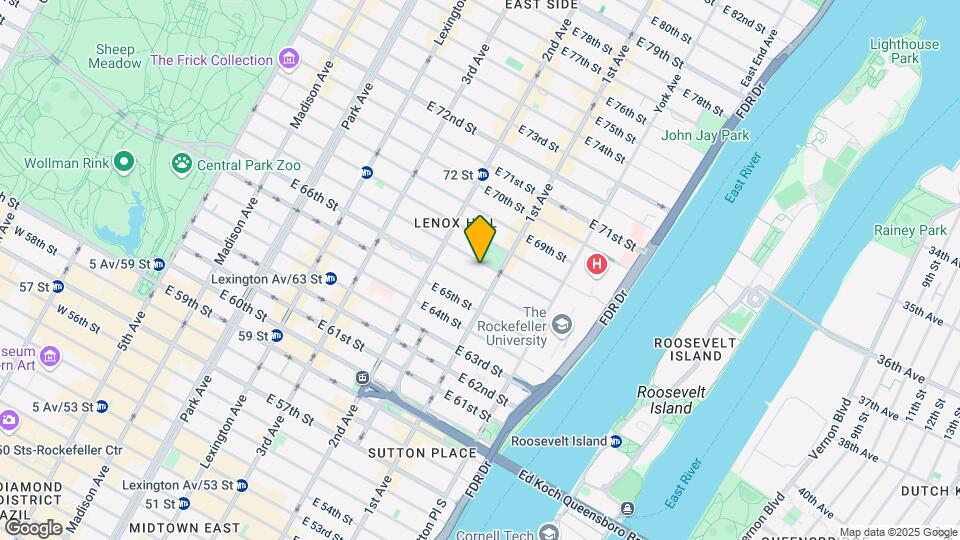 338-340 E 67th St Mapa y Detalles de la Ubicación