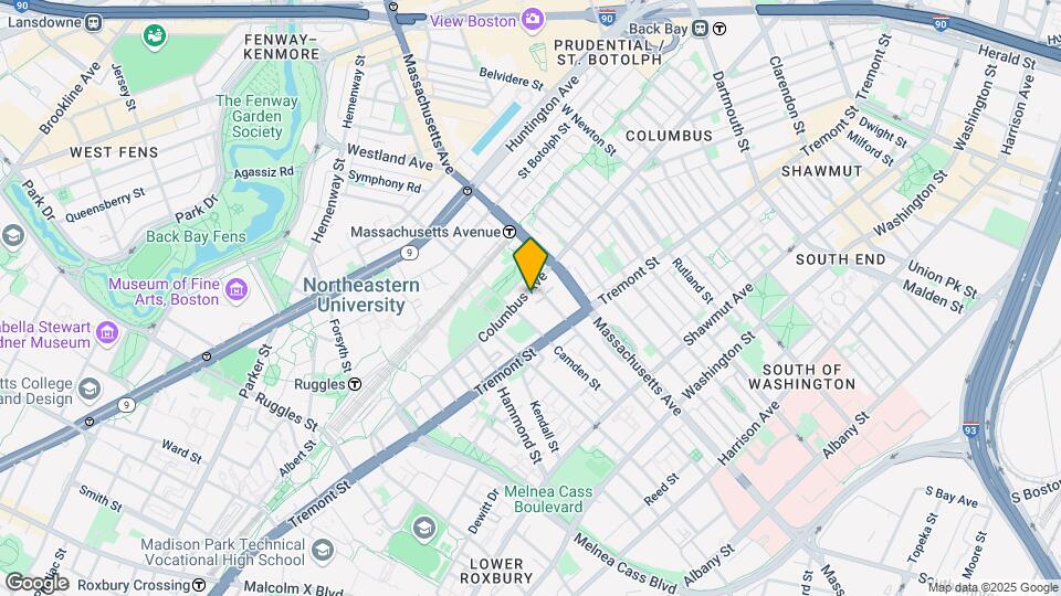612 Columbus Ave Mapa y Detalles de la Ubicación