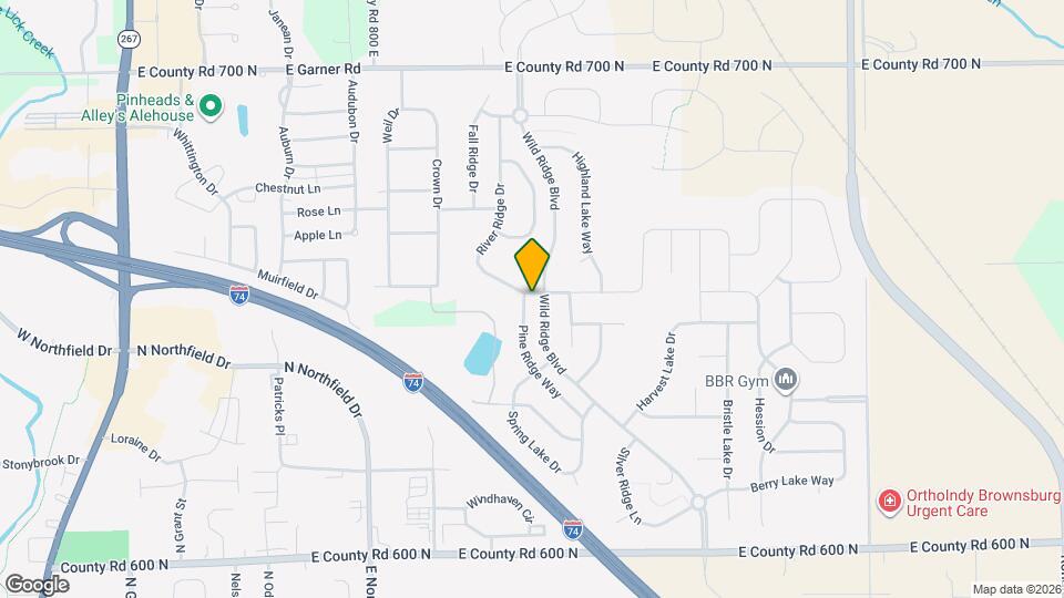 1083 Pine Ridge Way Map and Location Details