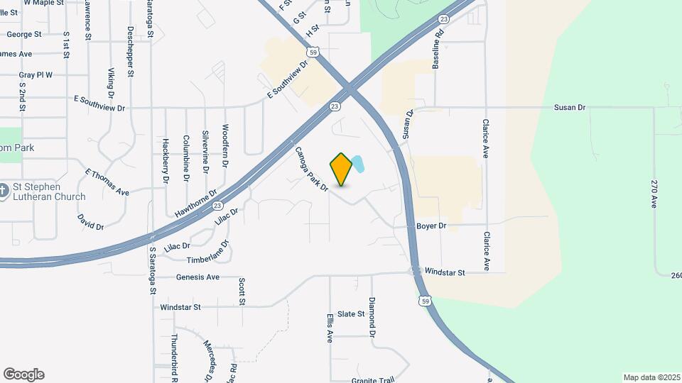 1110 Canoga Park Dr Map and Location Details