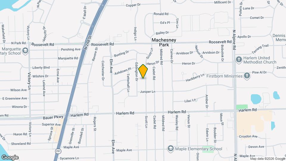 8224 Scott Ln Mapa y Detalles de la Ubicación