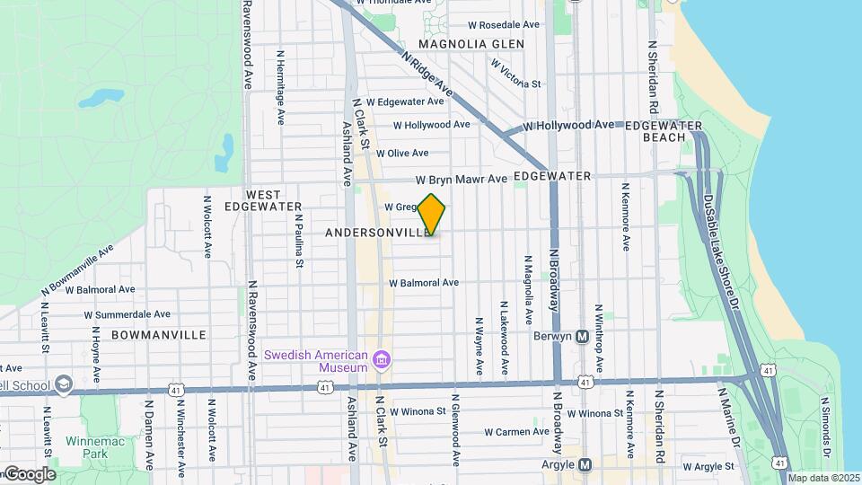 1425 W Catalpa St Map and Location Details