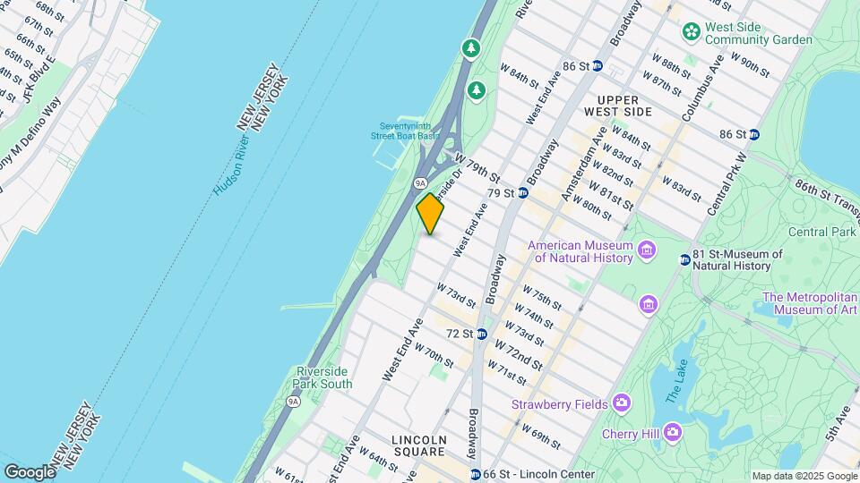 316 W 75th St Map and Location Details