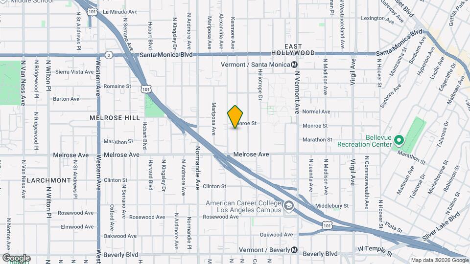 755 N Kenmore Ave Map and Location Details