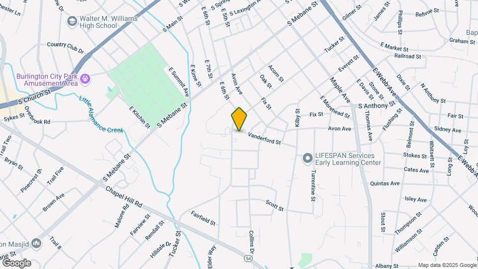 709 Vanderford St Map and Location Details