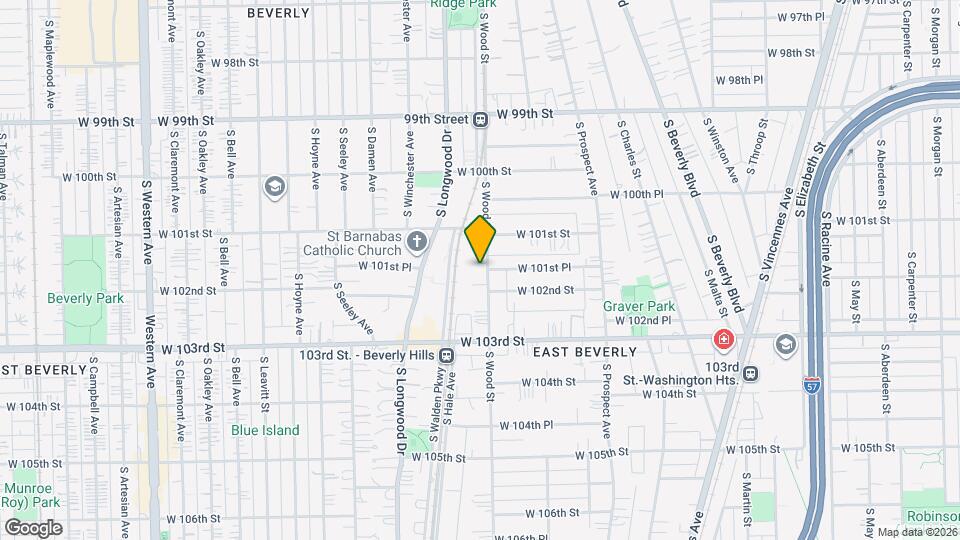 10144 S Wood St, Unit Basement Map and Location Details