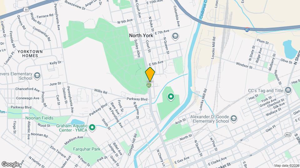 711 N George St Map and Location Details