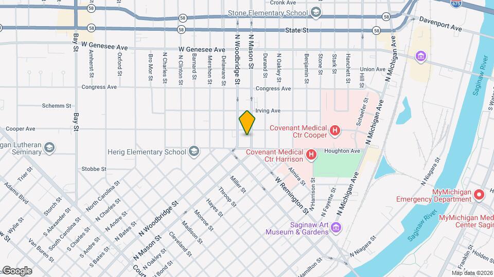 1523 N Mason St Map and Location Details