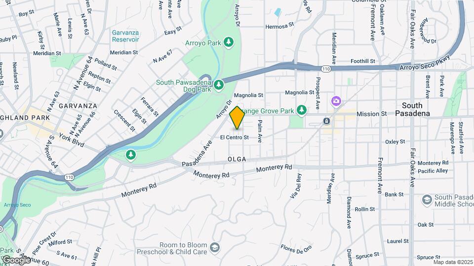 418-424 El Centro St Map and Location Details