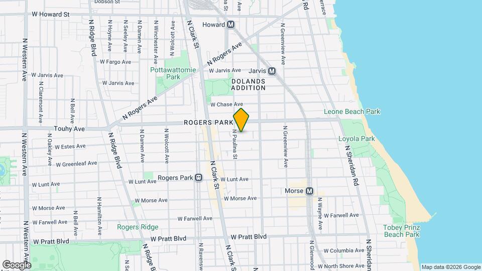 1640 W Estes Ave, Unit 1641-1A ONE BED Map and Location Details