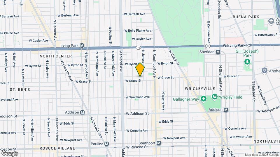 1454 W Grace St, Unit 3D Map and Location Details