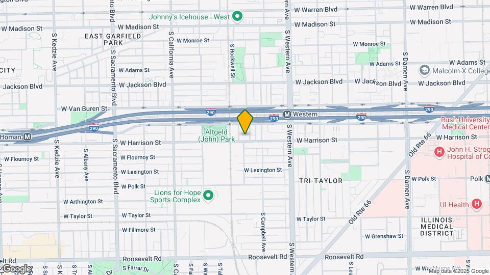 2536 W Harrison St, Unit 3 Mapa y Detalles de la Ubicación