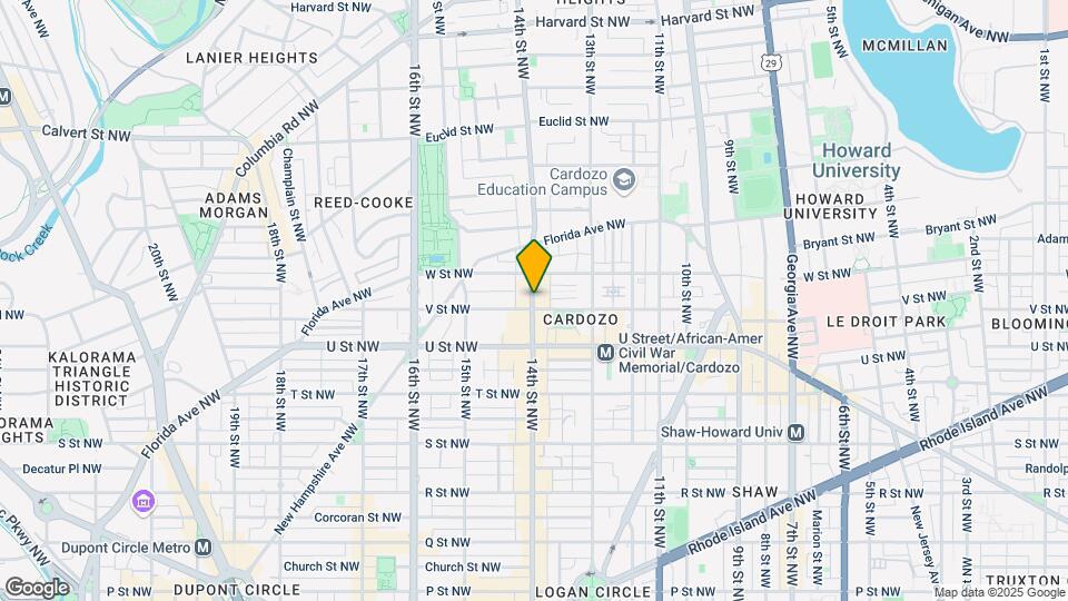 2125 14th St NW Map and Location Details