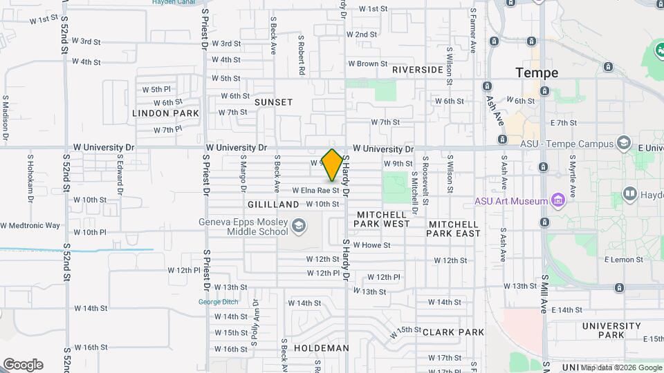 1022 W Elna Rae St Map and Location Details
