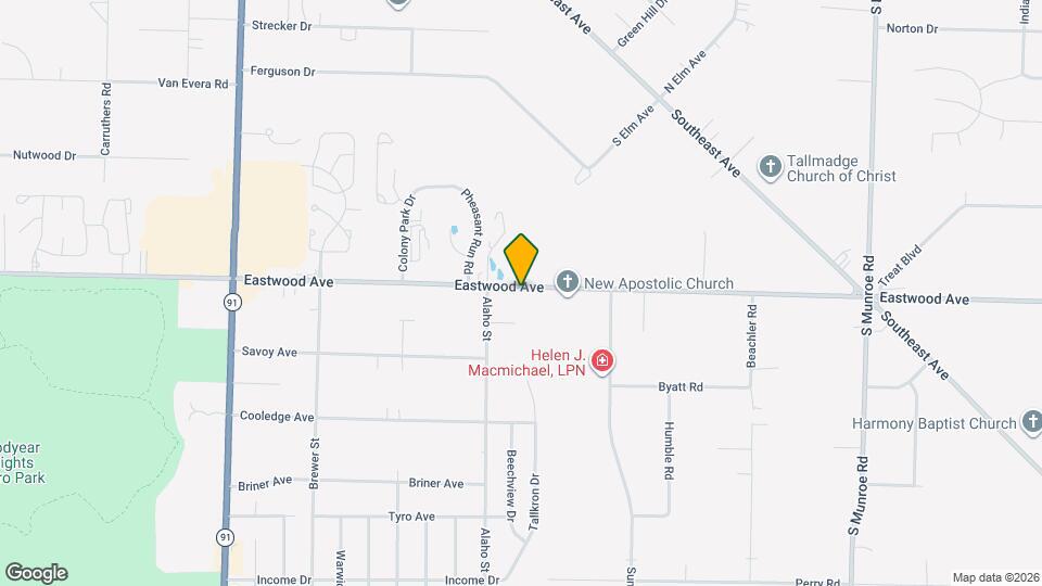 2426 Eastwood Ave Map and Location Details