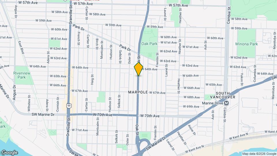 8120 Oak St Map and Location Details
